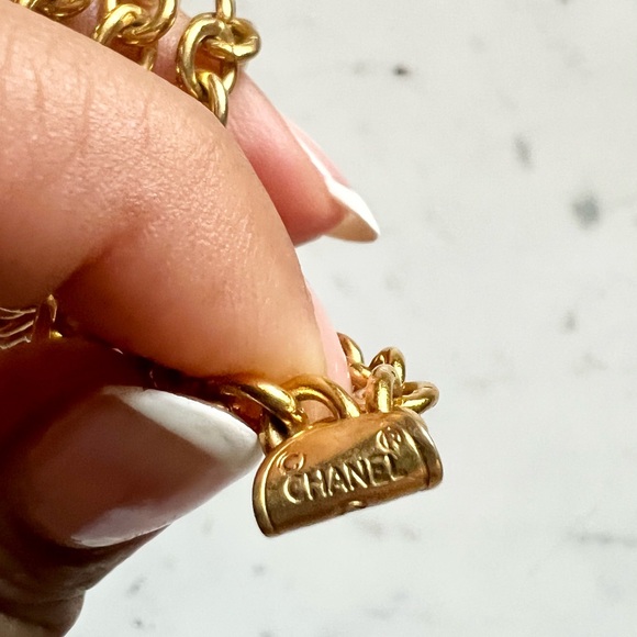 Vintage Chanel Double Strand Purse Necklace - Picture 6 of 8